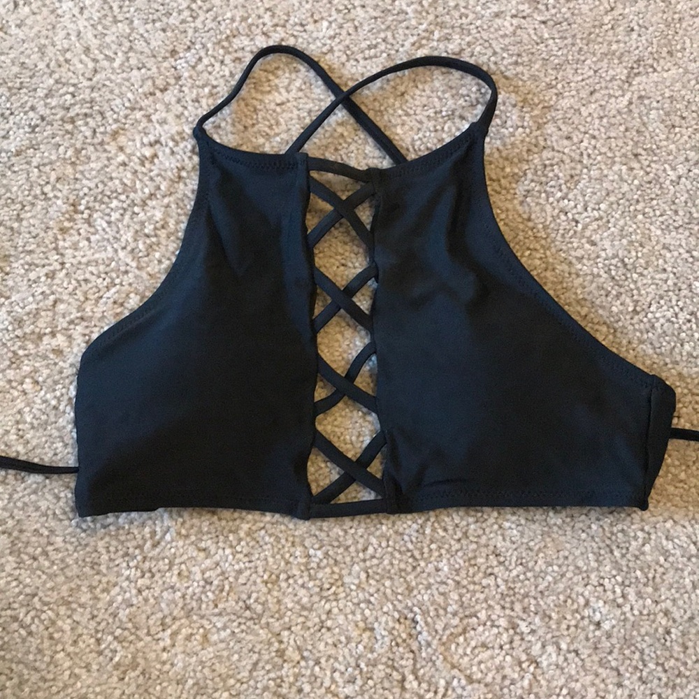High neck bikini top